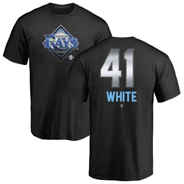 Men's Tampa Bay Rays Colby White ＃41 Midnight Mascot T-Shirt - Black