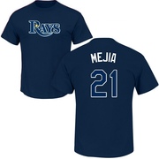 Men's Tampa Bay Rays Francisco Mejia ＃21 Roster Name & Number T-Shirt - Navy