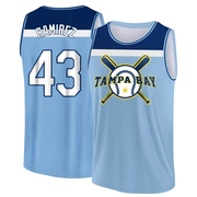 Men's Tampa Bay Rays Harold Ramirez ＃43 Legend Light Baseball Tank Top - Blue/Navy