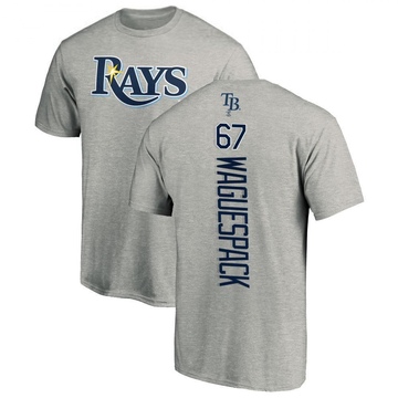 Men's Tampa Bay Rays Jacob Waguespack ＃67 Backer T-Shirt Ash