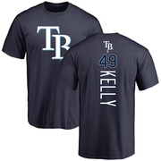 Men's Tampa Bay Rays Kevin Kelly ＃49 Backer T-Shirt - Navy