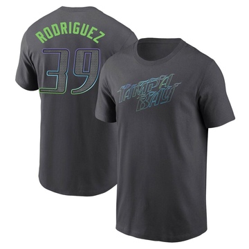 Men's Tampa Bay Rays Manuel Rodriguez ＃39 2024 City Connect T-Shirt - Charcoal