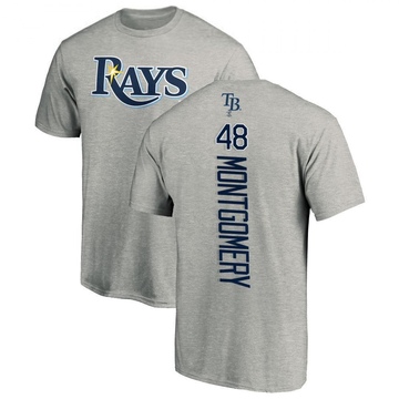 Men's Tampa Bay Rays Mason Montgomery ＃48 Backer T-Shirt Ash