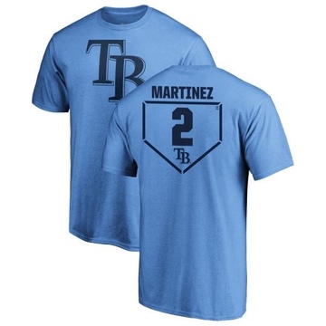 Men's Tampa Bay Rays Michael Martinez ＃2 RBI T-Shirt - Light Blue