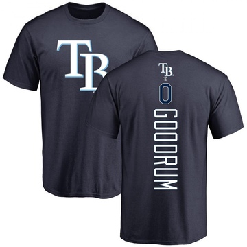 Men's Tampa Bay Rays Niko Goodrum ＃0 Backer T-Shirt - Navy