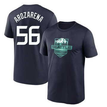 Men's Tampa Bay Rays Randy Arozarena ＃56 Game 2023 All-Star Outdoors Local Legend Name & Number T-Shirt - Navy