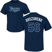 Men's Tampa Bay Rays Randy Arozarena ＃56 Roster Name & Number T-Shirt - Navy