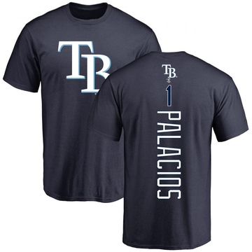 Men's Tampa Bay Rays Richie Palacios ＃1 Backer T-Shirt - Navy
