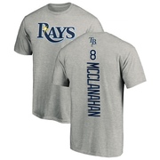 Men's Tampa Bay Rays Shane McClanahan ＃18 Backer T-Shirt Ash