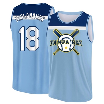 Men's Tampa Bay Rays Shane McClanahan ＃18 Legend Light Baseball Tank Top - Blue/Navy