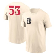 Men's Texas Rangers Adolis Garcia ＃53 2023 City Connect Name & Number T-Shirt - Cream