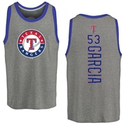 Men's Texas Rangers Adolis Garcia ＃53 Backer Tank Top Ash