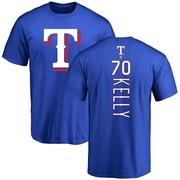 Men's Texas Rangers Antoine Kelly ＃70 Backer T-Shirt - Royal