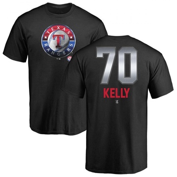 Men's Texas Rangers Antoine Kelly ＃70 Midnight Mascot T-Shirt - Black