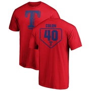 Men's Texas Rangers Bartolo Colon ＃40 RBI T-Shirt - Red