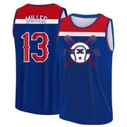 Men's Texas Rangers Brad Miller ＃13 Legend Baseball Tank Top - Royal/Red