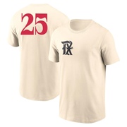 Men's Texas Rangers Buddy Bell ＃25 2023 City Connect Name & Number T-Shirt - Cream