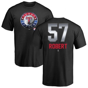 Men's Texas Rangers Daniel Robert ＃57 Midnight Mascot T-Shirt - Black