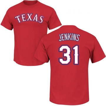 Men's Texas Rangers Ferguson Jenkins ＃31 Roster Name & Number T-Shirt - Red