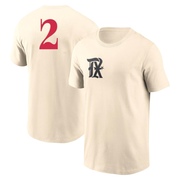 Men's Texas Rangers Jeff Mathis ＃2 2023 City Connect Name & Number T-Shirt - Cream