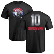 Men's Texas Rangers Jim Sundberg ＃10 Midnight Mascot T-Shirt - Black