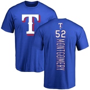 Men's Texas Rangers Jordan Montgomery ＃52 Backer T-Shirt - Royal