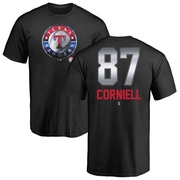 Men's Texas Rangers Jose Corniell ＃87 Midnight Mascot T-Shirt - Black