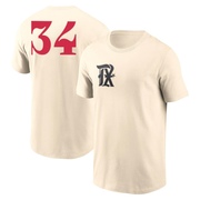 Men's Texas Rangers Nolan Ryan ＃34 2023 City Connect Name & Number T-Shirt - Cream