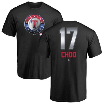 Men's Texas Rangers Shin-Soo Choo ＃17 Midnight Mascot T-Shirt - Black