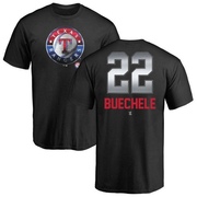 Men's Texas Rangers Steve Buechele ＃22 Midnight Mascot T-Shirt - Black