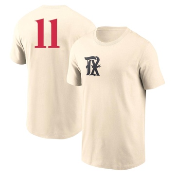 Men's Texas Rangers Toby Harrah ＃11 2023 City Connect Name & Number T-Shirt - Cream