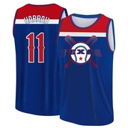 Men's Texas Rangers Toby Harrah ＃11 Legend Baseball Tank Top - Royal/Red