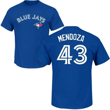 Men's Toronto Blue Jays Abdiel Mendoza ＃43 Roster Name & Number T-Shirt - Royal