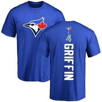 Men's Toronto Blue Jays Alfredo Griffin ＃4 Backer T-Shirt - Royal