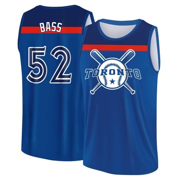 Men's Toronto Blue Jays Anthony Bass ＃52 Legend Baseball Tank Top - Royal/Navy