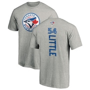 Men's Toronto Blue Jays Brendon Little ＃54 Backer T-Shirt Ash