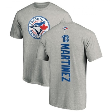Men's Toronto Blue Jays Buck Martinez ＃13 Backer T-Shirt Ash