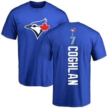Men's Toronto Blue Jays Chris Coghlan ＃7 Backer T-Shirt - Royal