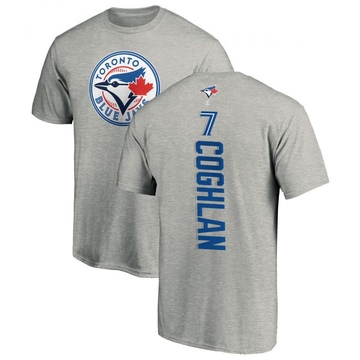 Men's Toronto Blue Jays Chris Coghlan ＃7 Backer T-Shirt Ash