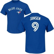 Men's Toronto Blue Jays Danny Jansen ＃9 Roster Name & Number T-Shirt - Royal