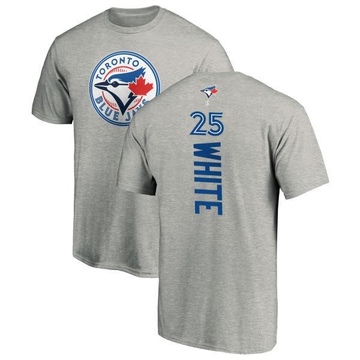Men's Toronto Blue Jays Devon White ＃25 Backer T-Shirt Ash