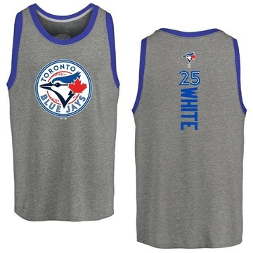 Men's Toronto Blue Jays Devon White ＃25 Backer Tank Top Ash