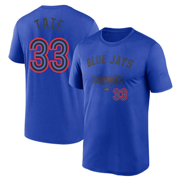 Men's Toronto Blue Jays Dillon Tate ＃33 Legend 2024 City Connect T-Shirt - Royal