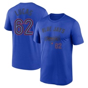 Men's Toronto Blue Jays Easton Lucas ＃62 Legend 2024 City Connect T-Shirt - Royal