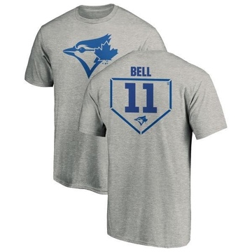 Men's Toronto Blue Jays George Bell ＃11 RBI T-Shirt Heathered - Gray