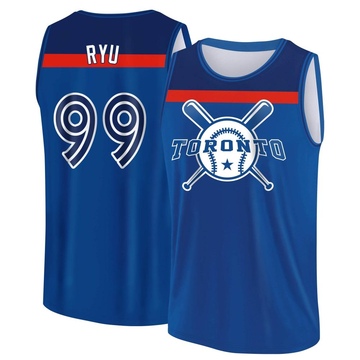 Men's Toronto Blue Jays Hyun Jin Ryu ＃99 Legend Baseball Tank Top - Royal/Navy