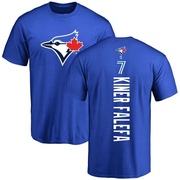 Men's Toronto Blue Jays Isiah Kiner-Falefa ＃7 Backer T-Shirt - Royal