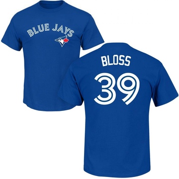 Men's Toronto Blue Jays Jake Bloss ＃39 Roster Name & Number T-Shirt - Royal