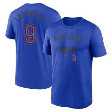 Men's Toronto Blue Jays Joey Loperfido ＃9 Legend 2024 City Connect T-Shirt - Royal