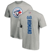 Men's Toronto Blue Jays Jordan Romano ＃68 Backer T-Shirt Ash